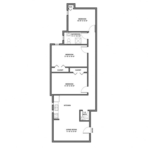 3815-3, 3815-6 at University Commons Apartments, Oakland, Pittsburgh